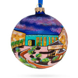 Glass Musical Instrument Museum, Phoenix, Arizona Glass Ball Christmas Ornament 4 Inches in Multi color Round