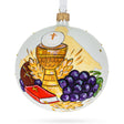 Glass Sacred Moment: First Communion on White Blown Glass Ball Christmas Ornament 4 Inches in Multi color Round