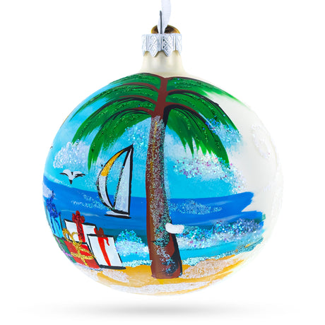 Buy Christmas Ornaments > Santa > Beach Vacations by BestPysanky Online Gift Ship