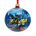 Motorcycle Museum, Milwaukee, Wisconsin Glass Ball Christmas Ornament 4 Inches in Multi color Round