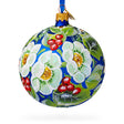 Enchanting Christmas Magic Blown Glass Ball Christmas Ornament, 4 Inches in Multi color, Round shape