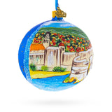 The Walls of Dubrovnik, Croatia Glass Ball Christmas Ornament 4 InchesUkraine , dimensions in inches: 4 x 4 x 4