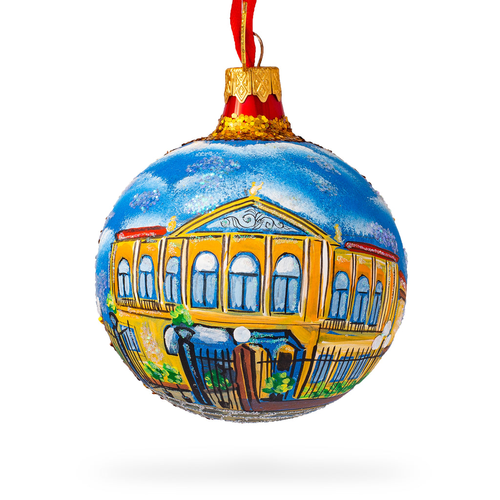 National Theater San Jose, Costa Rica Glass Ball Christmas Ornament 3.25 Inches by BestPysanky