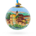 Alhambra, Granada, Spain Glass Ball Christmas Ornament 4 Inches in Multi color Round