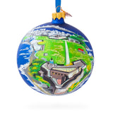 Castillo San Felipe del Morro, San Juan, Puerto Rico Glass Ball Christmas Ornament 4 Inches in Multi color Round