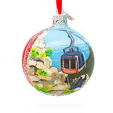 Table Mountain Aerial Cableway, Cape Town, South Africa Glass Ball Christmas Ornament 3.25 InchesUkraine ,dimensions in inches: 3.25 x 3.25 x 3.25
