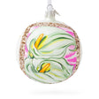 Glass 1928 Georgia O'Keeffe "Two Calla Lilies on Pink" Glass Ball Christmas Ornament 4 Inches in White color Round