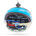 LeMay America's Car Museum, Tacoma, Washington, USA Glass Ball Christmas Ornament 4 Inches in Multi color Round