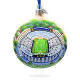Glass LSU Tiger Stadium, Baton Rouge, Louisiana, USA Glass Ball Christmas Ornament 4 Inches in Multi color Round