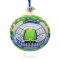 LSU Tiger Stadium, Baton Rouge, Louisiana, USA Glass Ball Christmas Ornament 4 Inches in Multi color Round