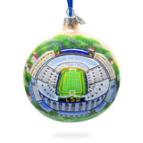 LSU Tiger Stadium, Baton Rouge, Louisiana, USA Glass Ball Christmas Ornament 4 Inches in Multi color, Round shape