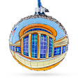 Abraham Lincoln Presidential Library and Museum, Springfield, Illinois, USA Glass Ball Christmas Ornament 4 Inches in Multi color, Round shape
