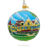 Winchester Mystery House, San Jose, California, USA Glass Ball Christmas Ornament 4 Inches in Multi color, Round shape