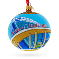Georgia Aquarium, Atlanta, Georgia, USA Glass Ball Christmas Ornament 4 Inches in Multi color Round