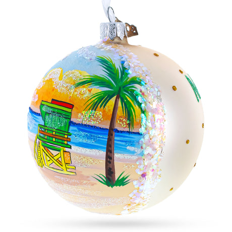 Buy Christmas Ornaments > Travel > North America > USA > Florida > Miami > Beach Vacations by BestPysanky Online Gift Ship