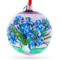 "Irises" by Vincent van Gogh Glass Ball Christmas Ornament 4 Inches in Multi color, Round shape