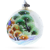 Bunny with the Carrot Glass Ball Ornament 4 InchesUkraine ,dimensions in inches: 4 x 4 x 4