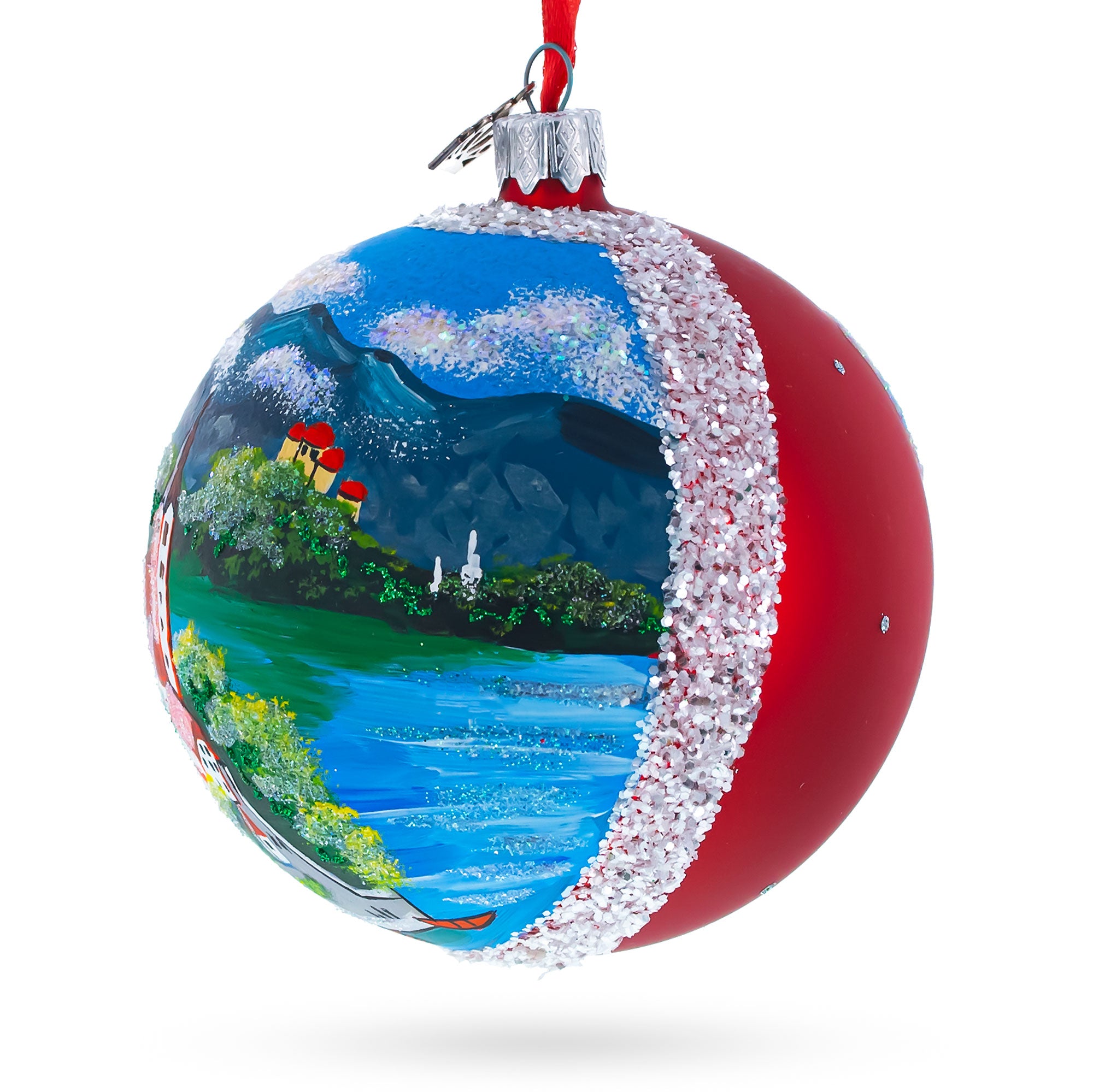 Buy Christmas Ornaments Travel Europe Slovenia Bled Beach Vacations by BestPysanky Online Gift Ship