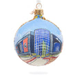 Prudential Center, Newark, New Jersey, USA Glass Ball Christmas Ornament 3.25 Inches in Multi color, Round shape