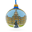Lansing, Michigan, USA Glass Ball Christmas Ornament 3.25 Inches in Multi color Round