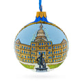 Lansing, Michigan, USA Glass Ball Christmas Ornament 3.25 Inches in Multi color Round