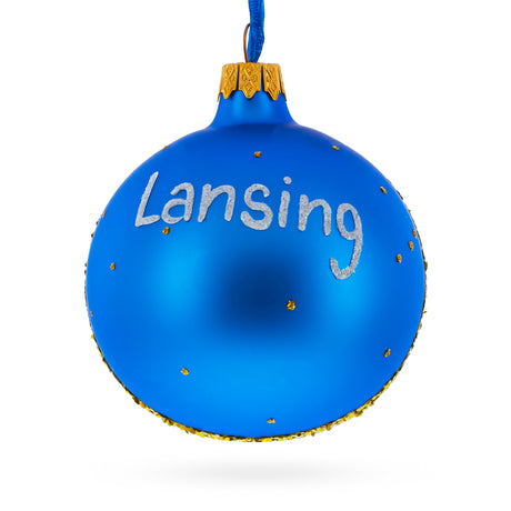 Buy Christmas Ornaments Travel North America USA Michigan Lansing by BestPysanky Online Gift Ship