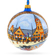 Glass Cheyenne Depot Museum, Cheyenne, Wyoming, USA Glass Ball Christmas Ornament 4 Inches in Multi color Round