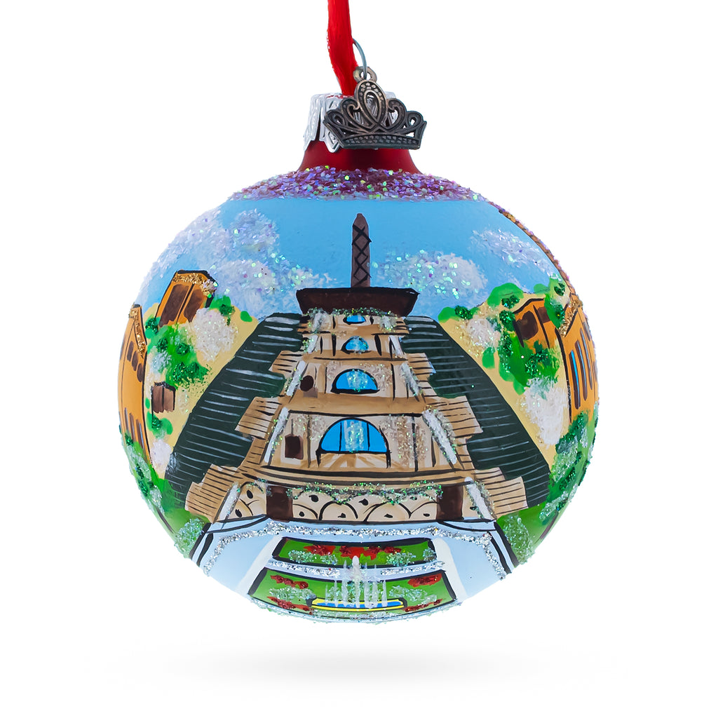 Cafesjian Center for the Arts, Yerevan, Armenia Glass Ball Christmas Ornament 3.25 Inches in Multi color Round