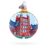 Yale University, New Haven, Connecticut, USA Glass Ball Christmas Ornament 3.25 Inches in Multi color Round
