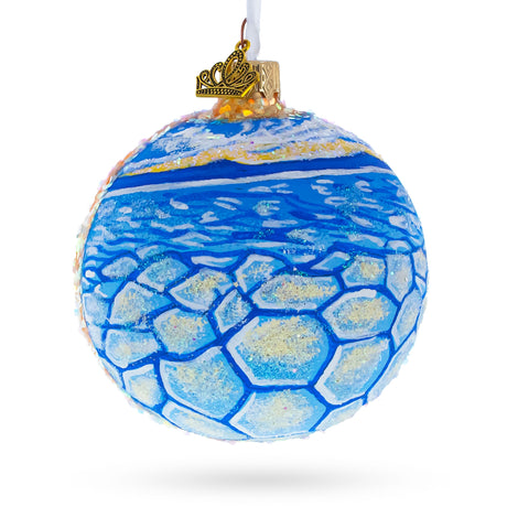 Salar de Uyuni, Bolivia Glass Ball Christmas Ornament in  color Round