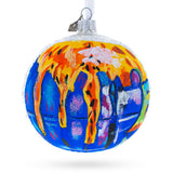 Reed Flute Caves, China Glass Ball Christmas Ornament in Multi color Round
