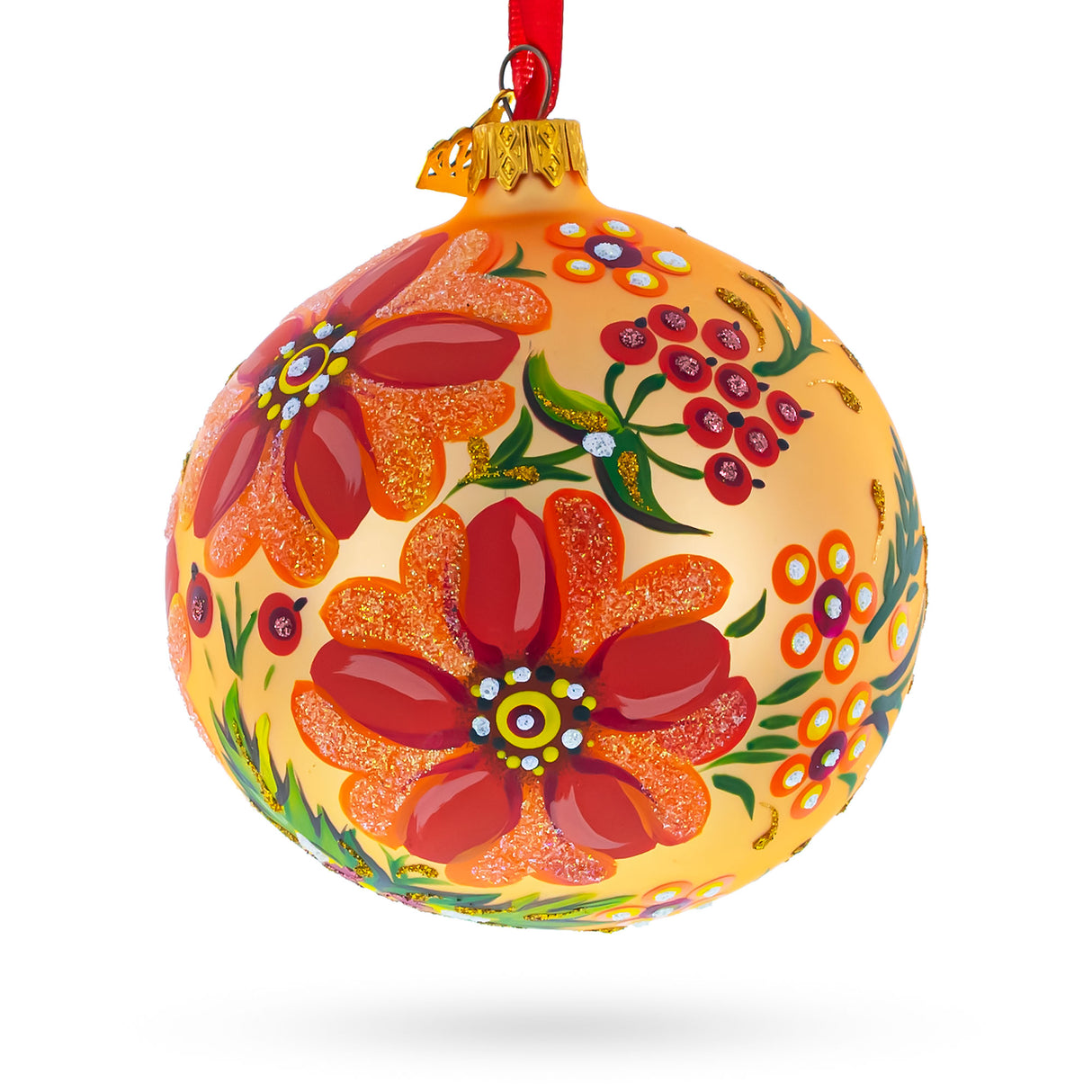 Buy Christmas Ornaments > Flowers by BestPysanky Online Gift Ship