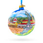 Florence, Italy Glass Ball Christmas Ornament 4 Inches in Multi color Round