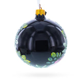 Pink and White Floral Blossoms Glass Ball Christmas Ornament 3.25 InchesUkraine , dimensions in inches: 3.25 x 3.25 x 3.25