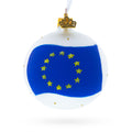 Flag of European Union Glass Ball Ornament 3.25 Inches in Multi color Round
