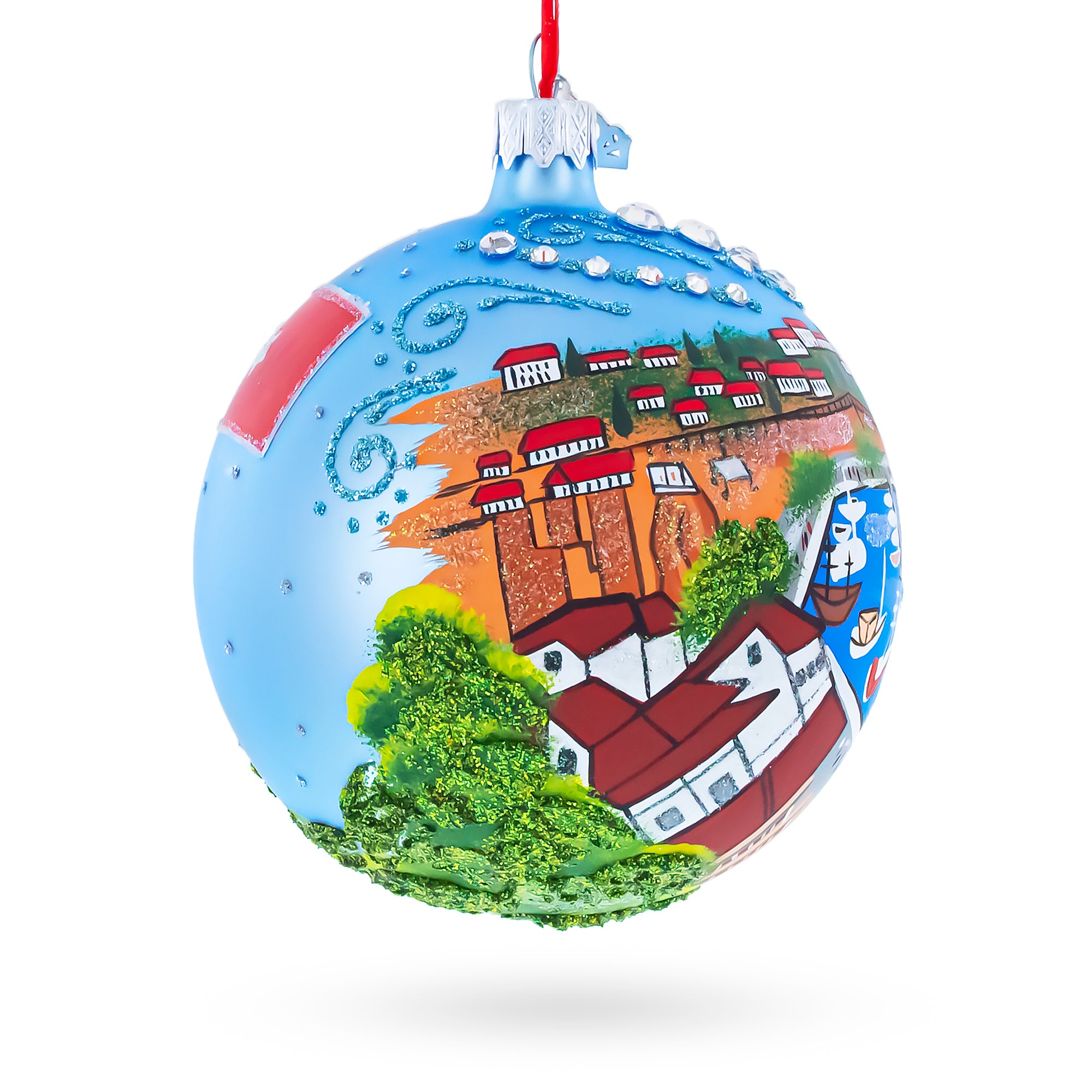 BestPysanky online gift shop sells mouth blown hand made painted xmas decor decorations unique luxury collectible heirloom vintage whimsical elegant festive balls baubles old fashioned european german collection artisan hanging pendants personalized oval