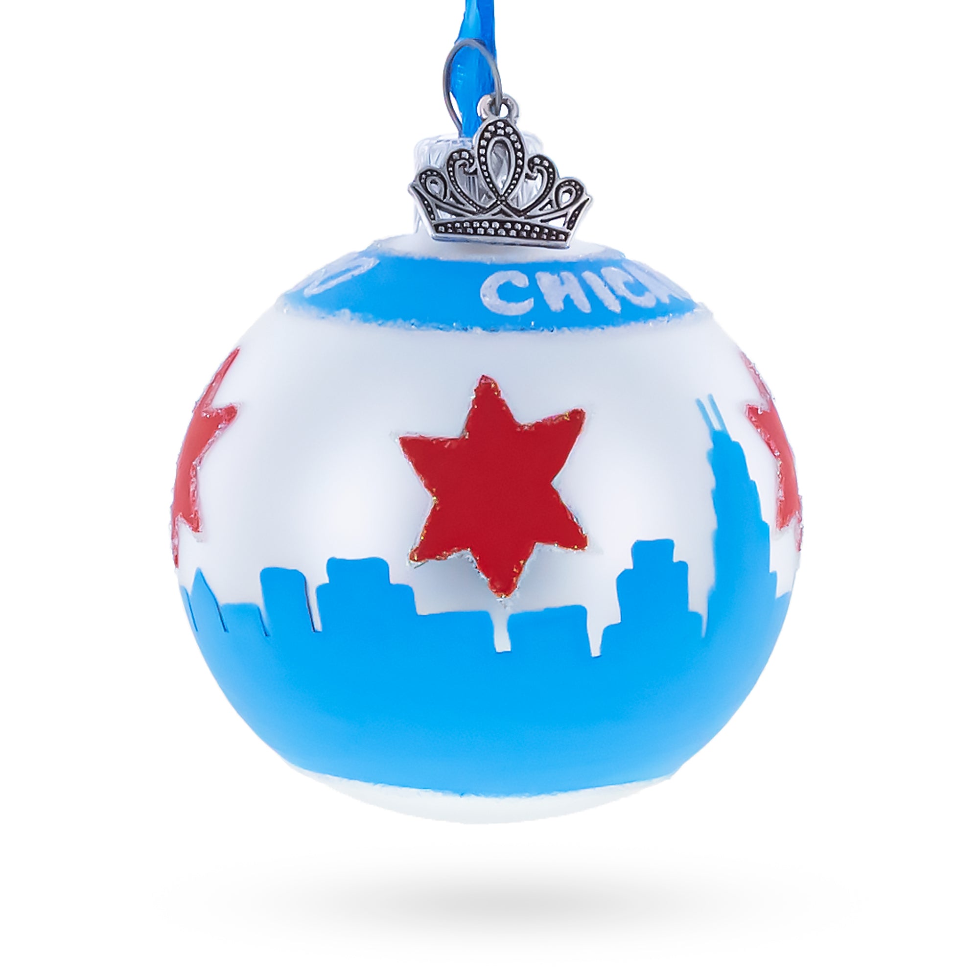 Buy Christmas Ornaments Travel North America USA Illinois Chicago by BestPysanky Online Gift Ship
