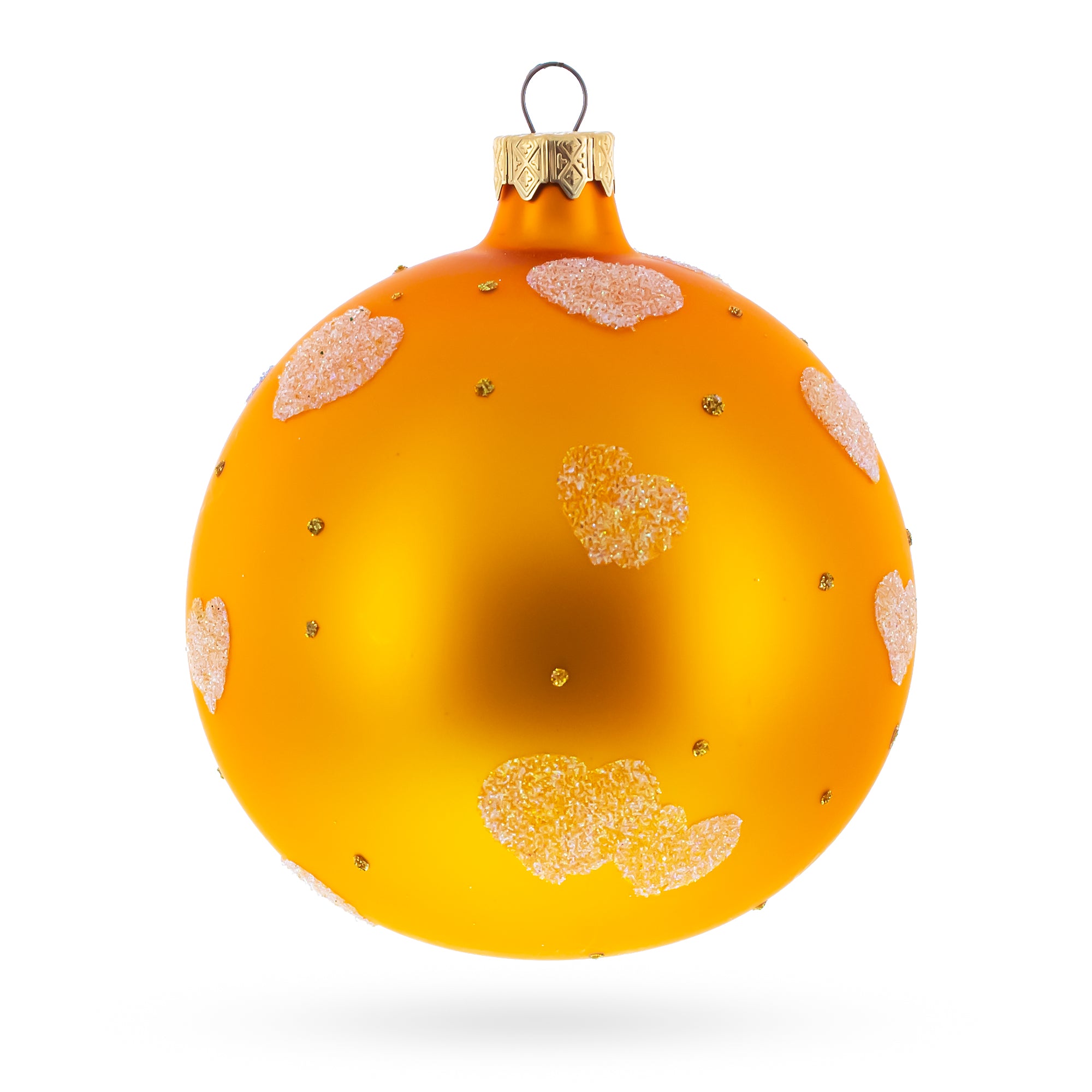 BestPysanky online gift shop sells merry christmas two bears love glass ball ornament ornaments orange cm material crafted german creation method mouth blown hand painted finish detailed italian paint accent enhanced colorful ribbon hanging design styled usa manufacturing skillfully