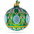 Enchanting 1908 Alexander Palace Royal Egg Green - Blown Glass Ball Christmas Ornament 3.25 Inches in Green color, Round shape