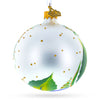Charming Purple Pansy Flowers - Blown Glass Christmas Ornament 3.25 InchesUkraine ,dimensions in inches: 3.25 x 3.25 x 3.25