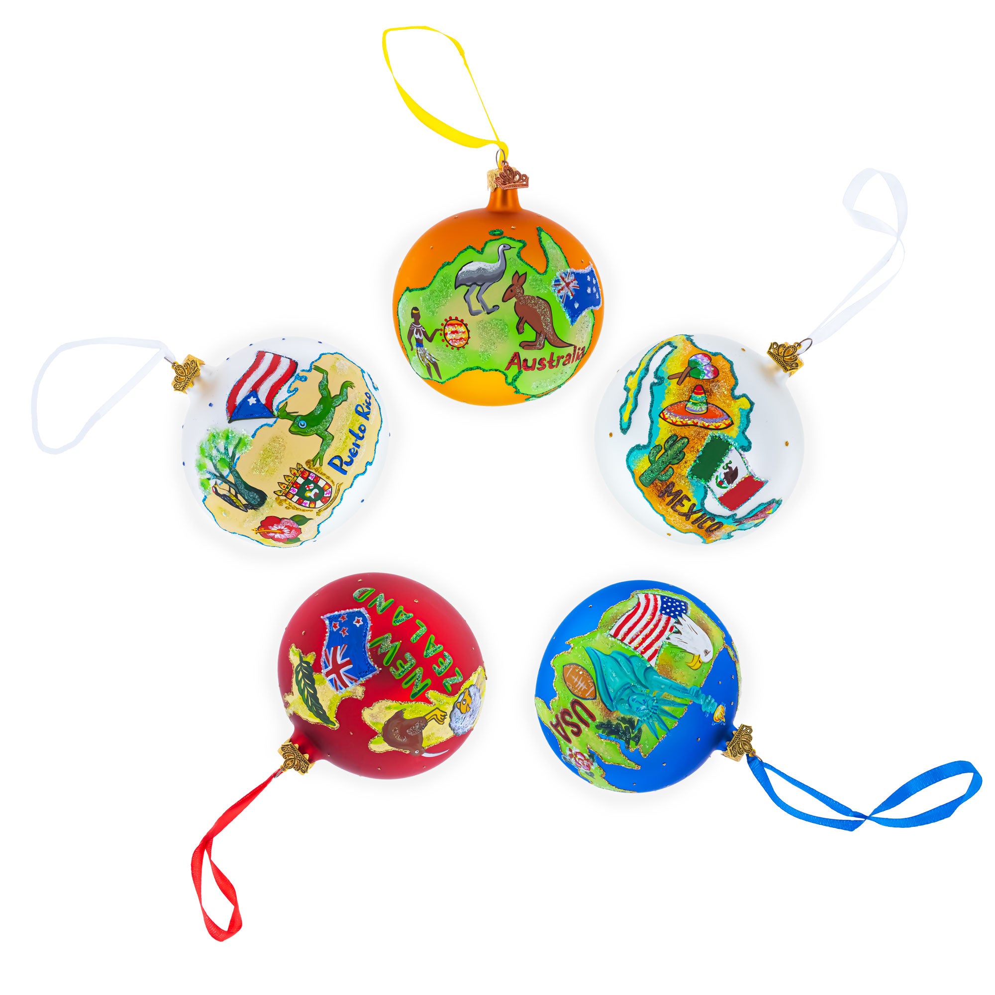 Shop Petra, Jordan Glass Ball Christmas Ornament 4 Inches. Buy Christmas Ornaments > Travel > Asia > Jordan Gold Round