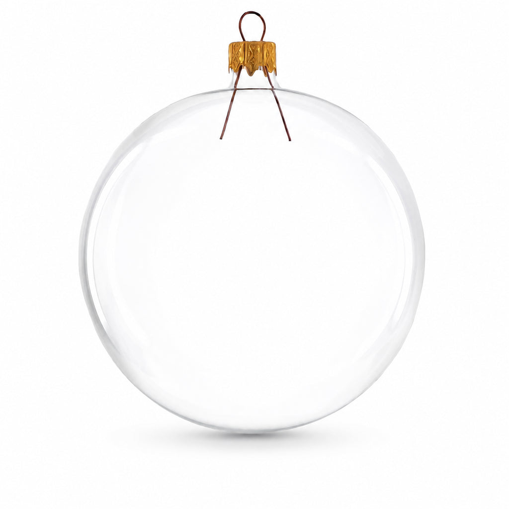 Set of 4 Mouth Blown Blank Glass Christmas Ornament DIY Craft 4 InchesUkraine , dimensions in inches: 4 x 4 x 4