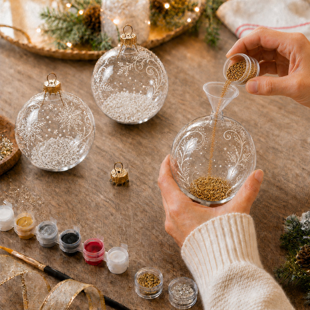 Buy Christmas Ornaments Clear Plastic by BestPysanky Online Gift Ship