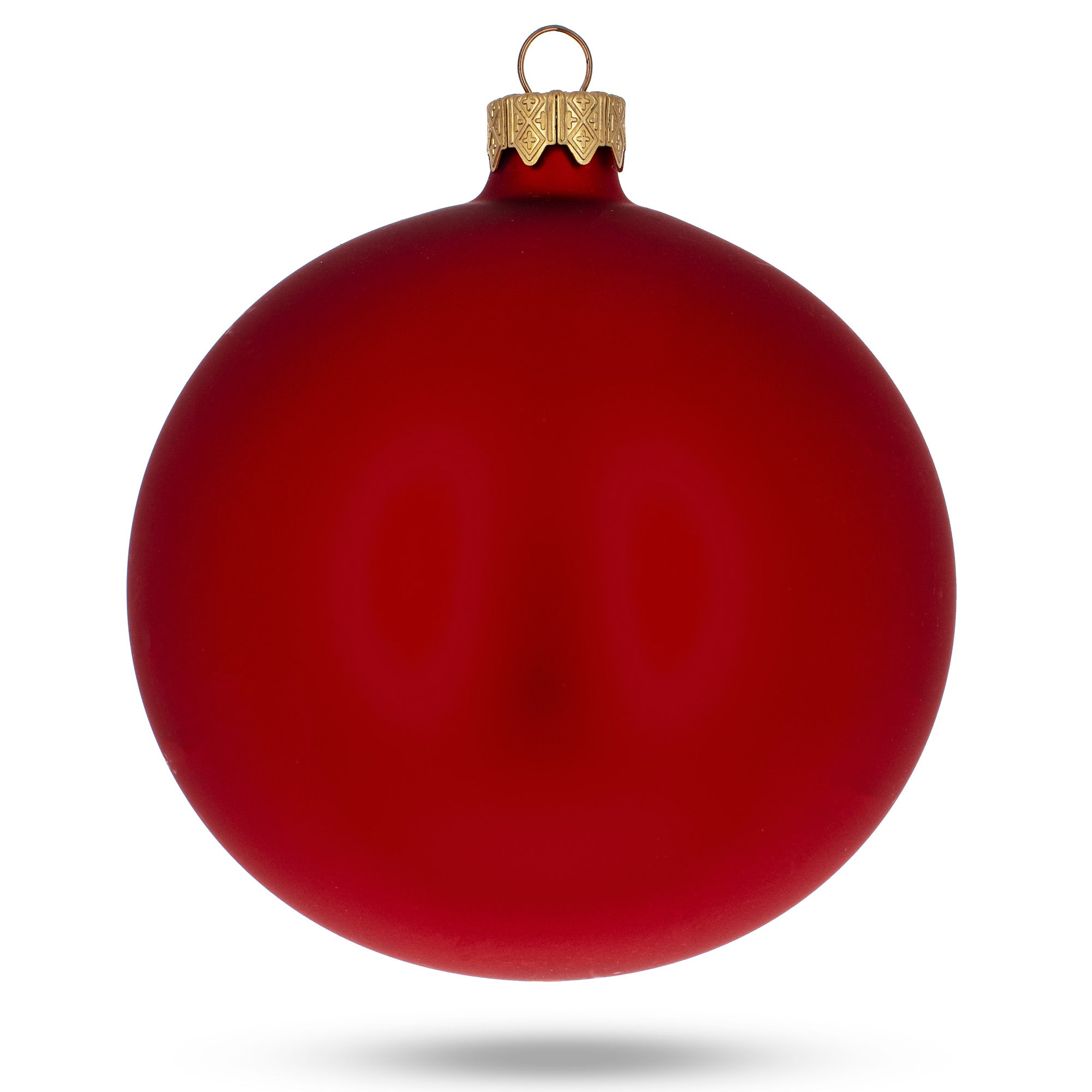 BestPysanky online gift shop sells matte red glass ball christmas ornaments solid color sets holidays cm material crafted german creation method made traditional way mouth-blown not machine finish detailed italian paint manufacturing skillfully produced ukraine packaging presented