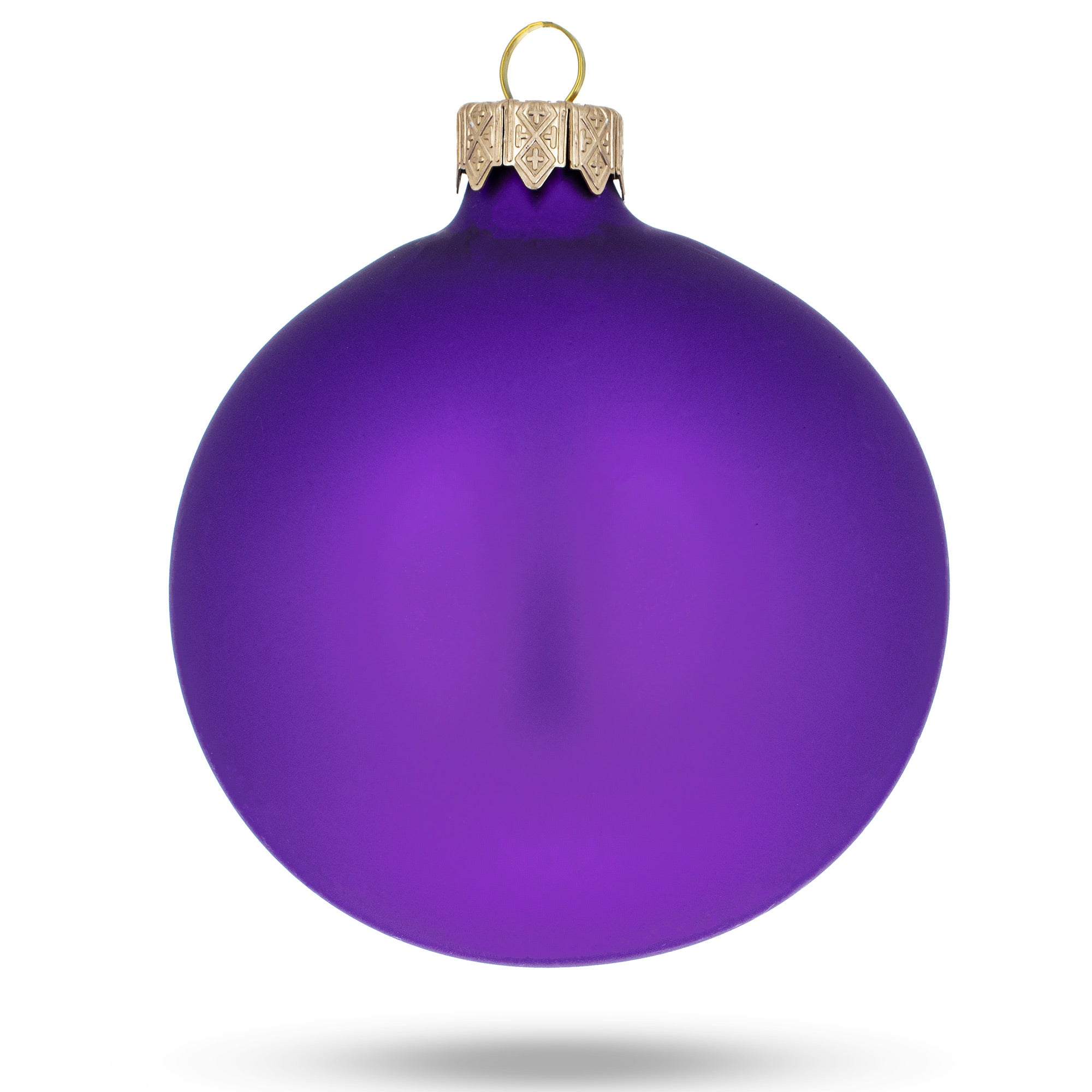 BestPysanky online gift shop sells matte purple glass ball christmas ornaments solid color sets holidays cm material crafted german creation method made traditional way mouth-blown not machine finish detailed italian paint manufacturing skillfully produced ukraine packaging presented