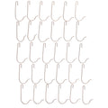 30 Heavy Duty Copper Tone Christmas Ornaments Hooks 2.4 Inches in Gold color