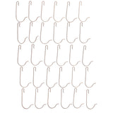 30 Heavy Duty Copper Tone Christmas Ornaments Hooks 2.4 Inches in Gold color