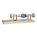 Crafting Lathe for Decorating Eggs, Spheres, and Ornaments - 8 Inches, Plastic in Brown color