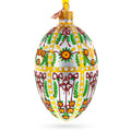 1901 Gatchina Palace Royal Glass Egg Ornament 4 Inches in Multi color Oval