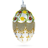 Buy Christmas Ornaments Glass Egg Flowers by BestPysanky Online Gift Ship